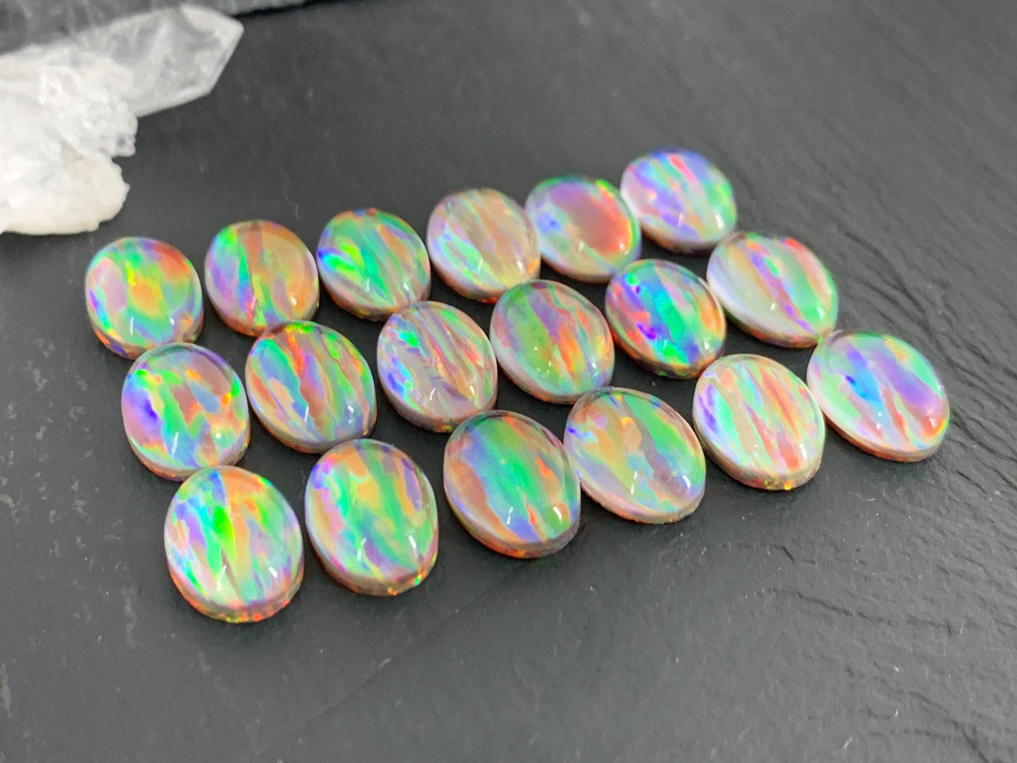 Aurora Opal Oval 10x14mm Cabochons, Colorful cabochons