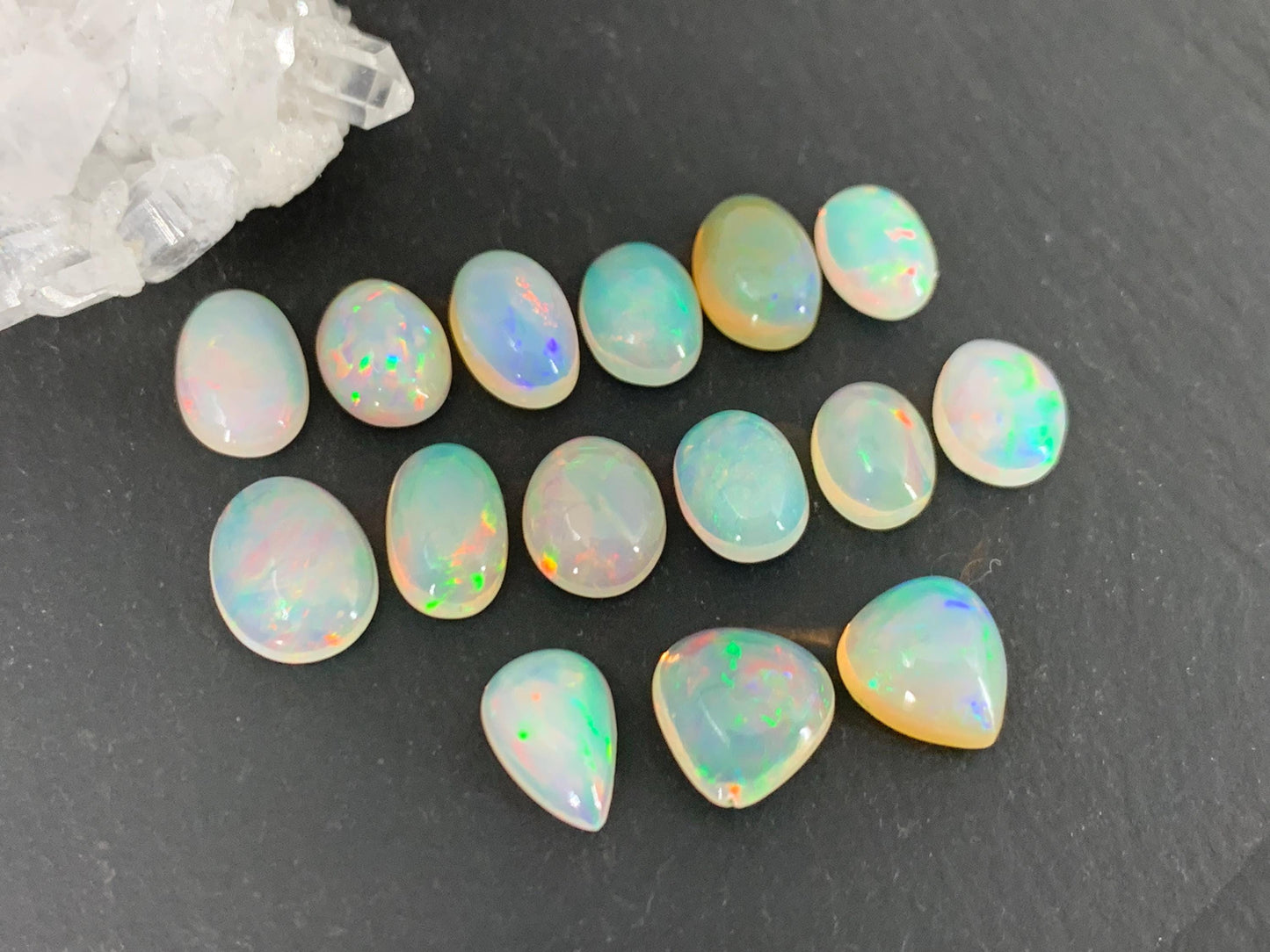 Ethiopian Opal 8-10mm long cabochon