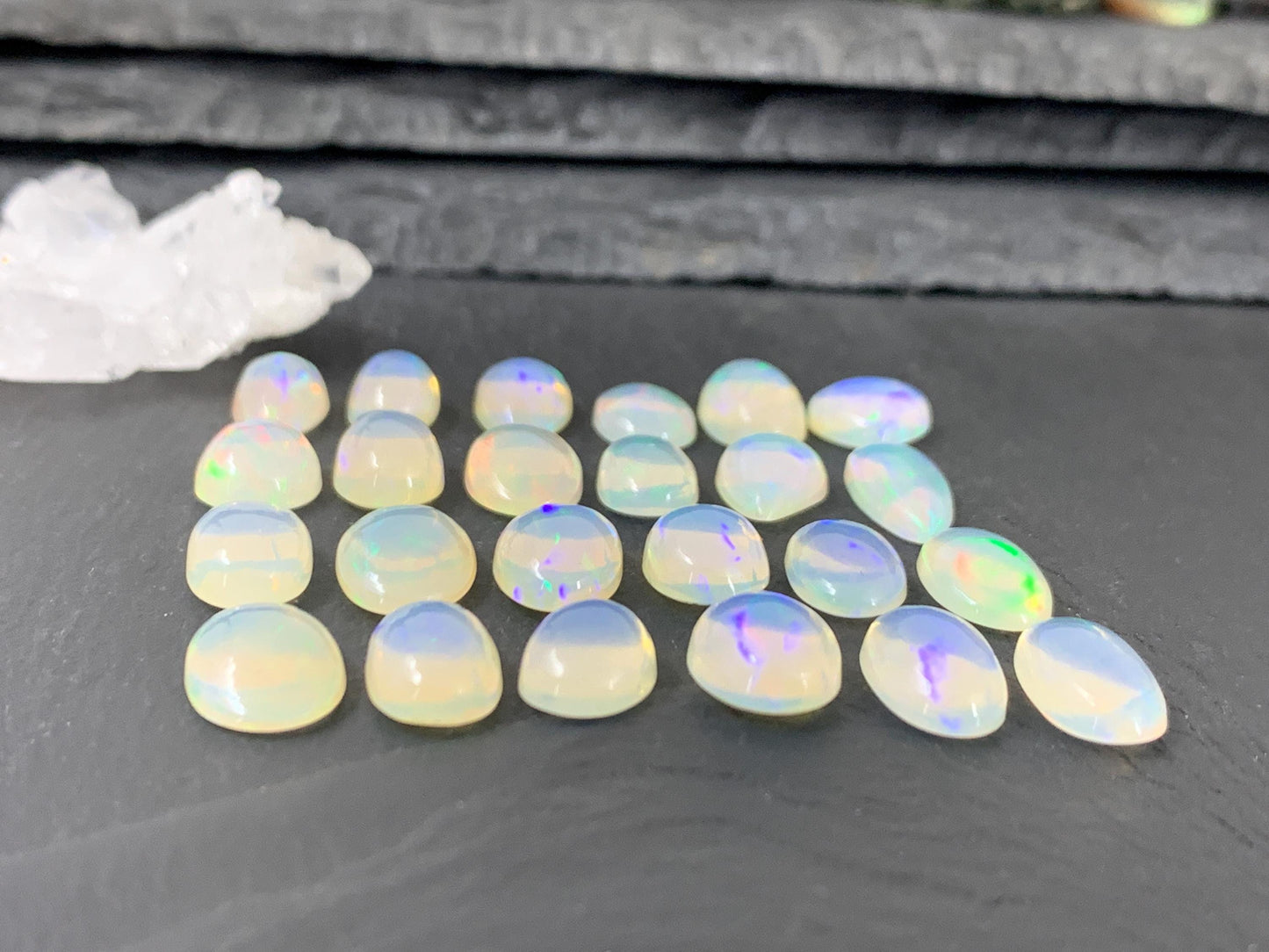 Ethiopian Opal 10-15mm long cabochon