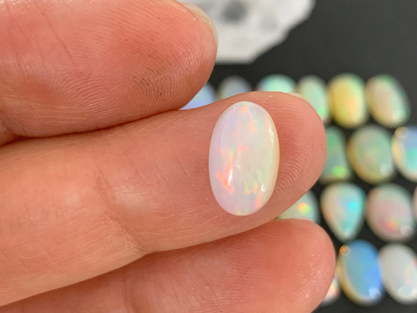 Ethiopian Opal 11mm long cabochon