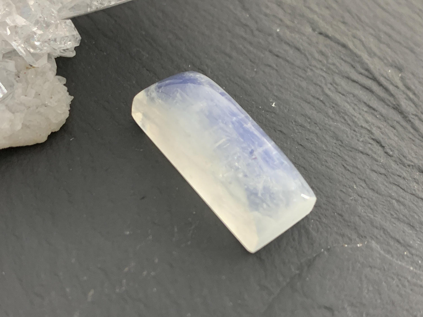 Rainbow Moonstone 22x9x8mm cabochon