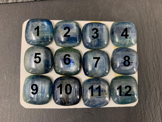 Kyanite square 20mm cabochon - Calibrated cabochons