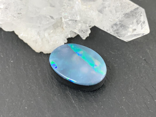 Australian Opal Doublet 10x14x5mm Cabochon