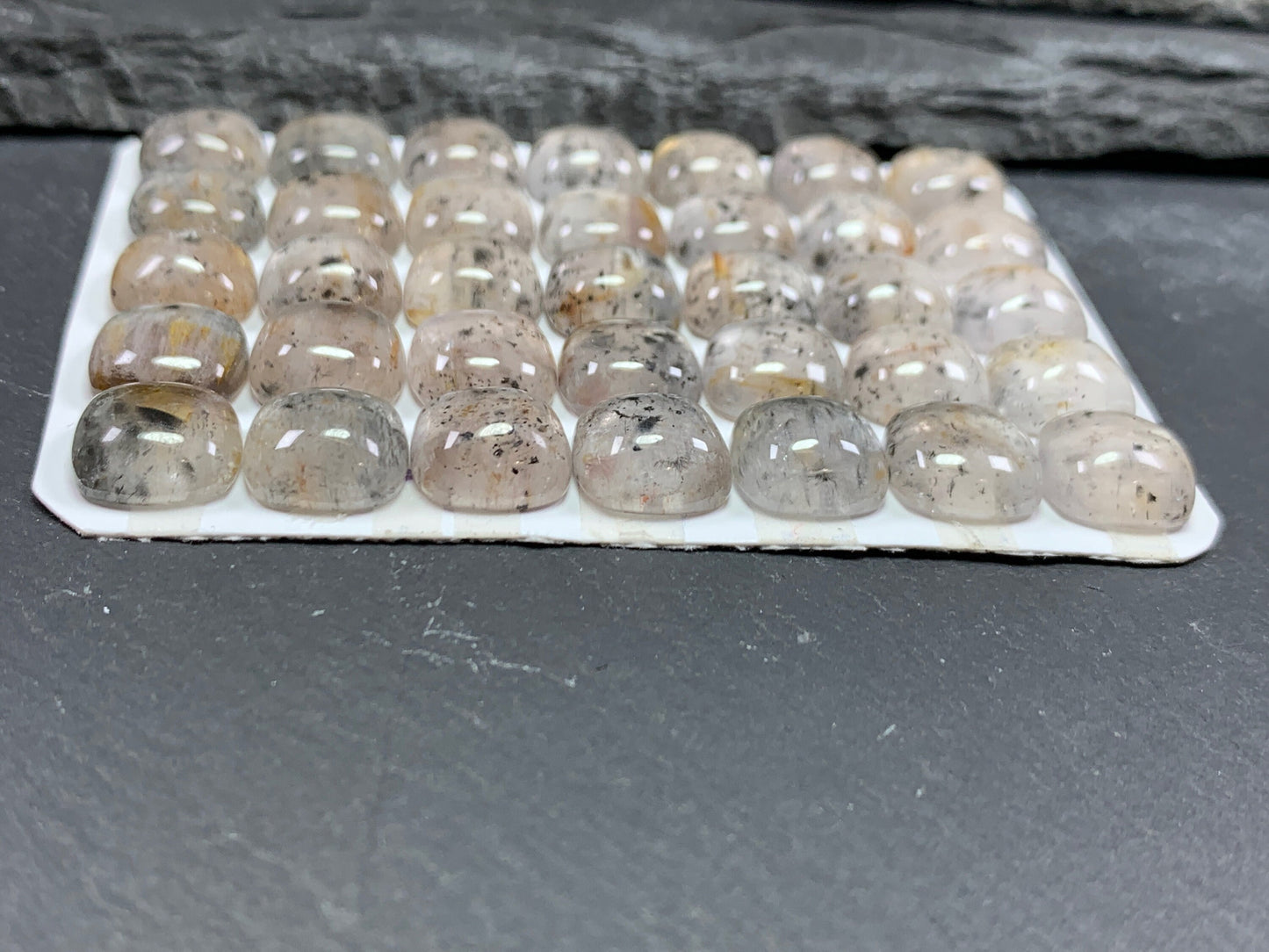 Super 7 square cushion 10mm cabochon - Calibrated cabochons