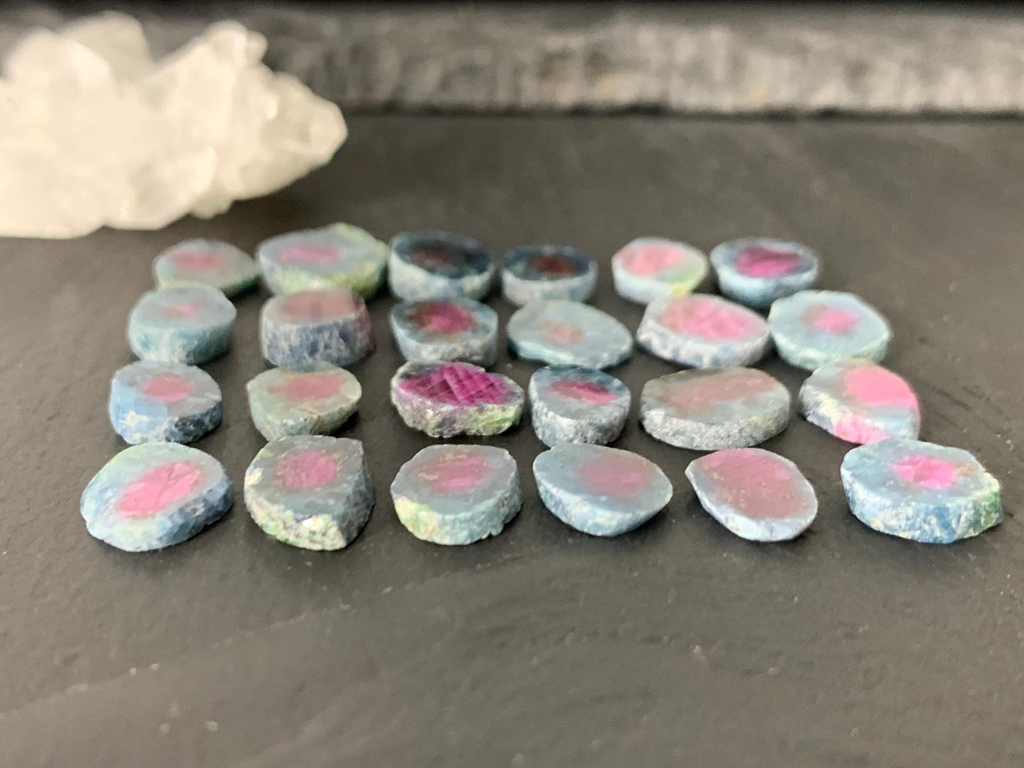 Watermelon Ruby 8-10mm long slice