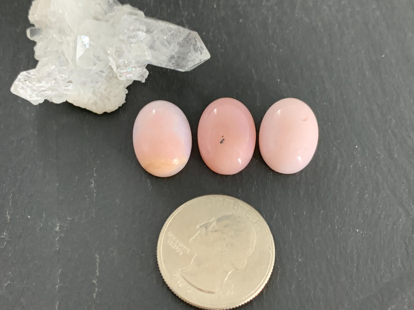 Pink Opal oval 13x18mm Cabochon