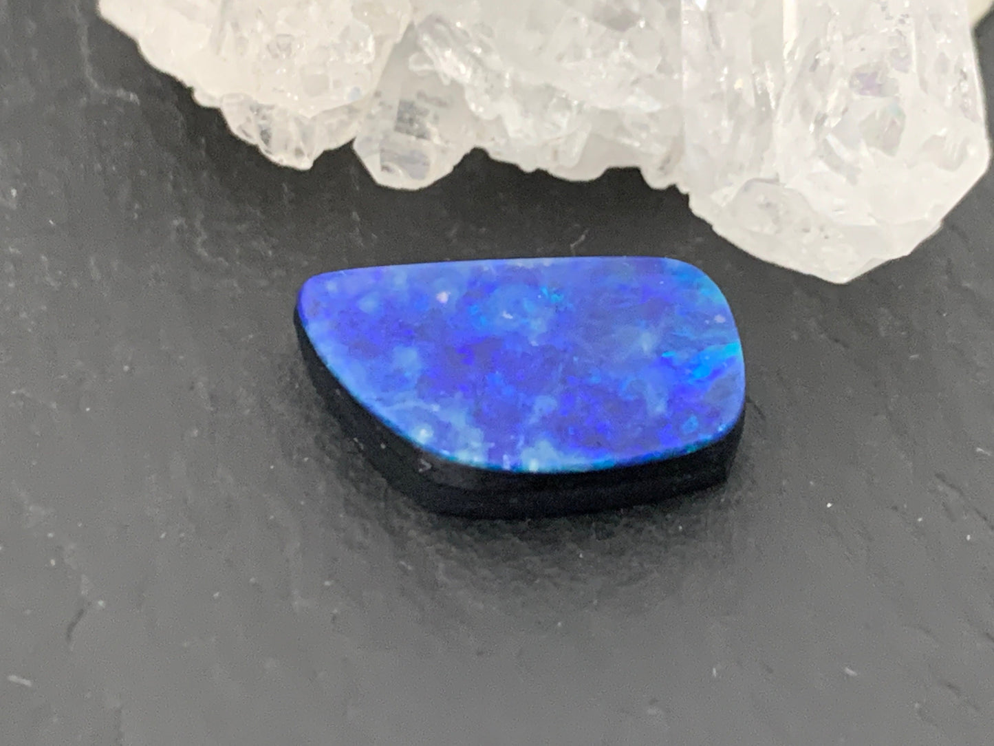 Australian Opal doublet 9x14x3mm cabochon