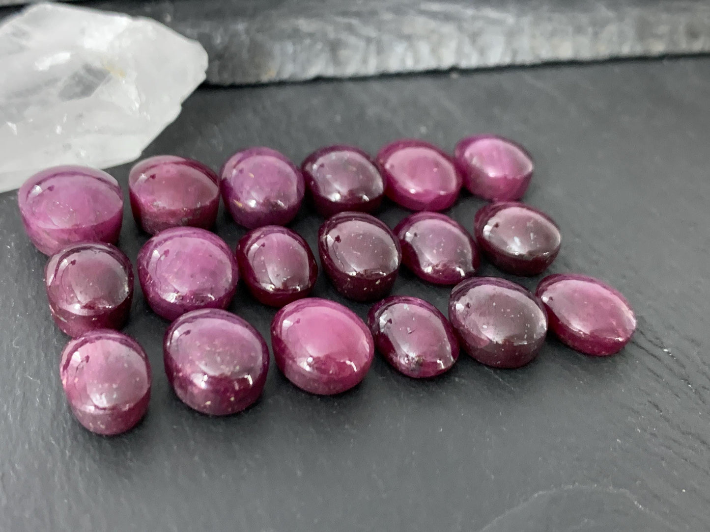 Ruby cabochon 12-13mm long
