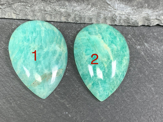 Amazonite pear Cabochon (Madagascar)