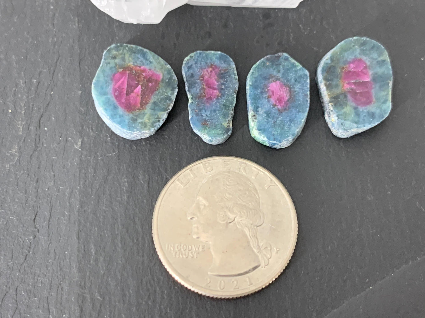 Watermelon Ruby 18mm long slice