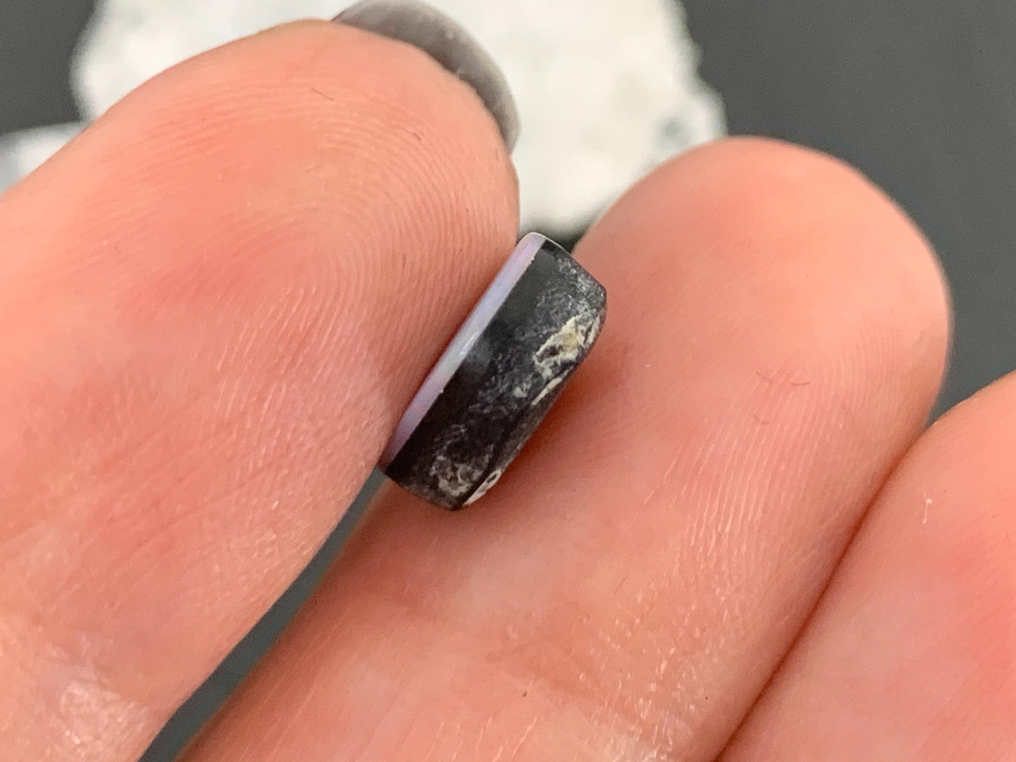 Australian Opal doublet 8x10x4mm cabochon