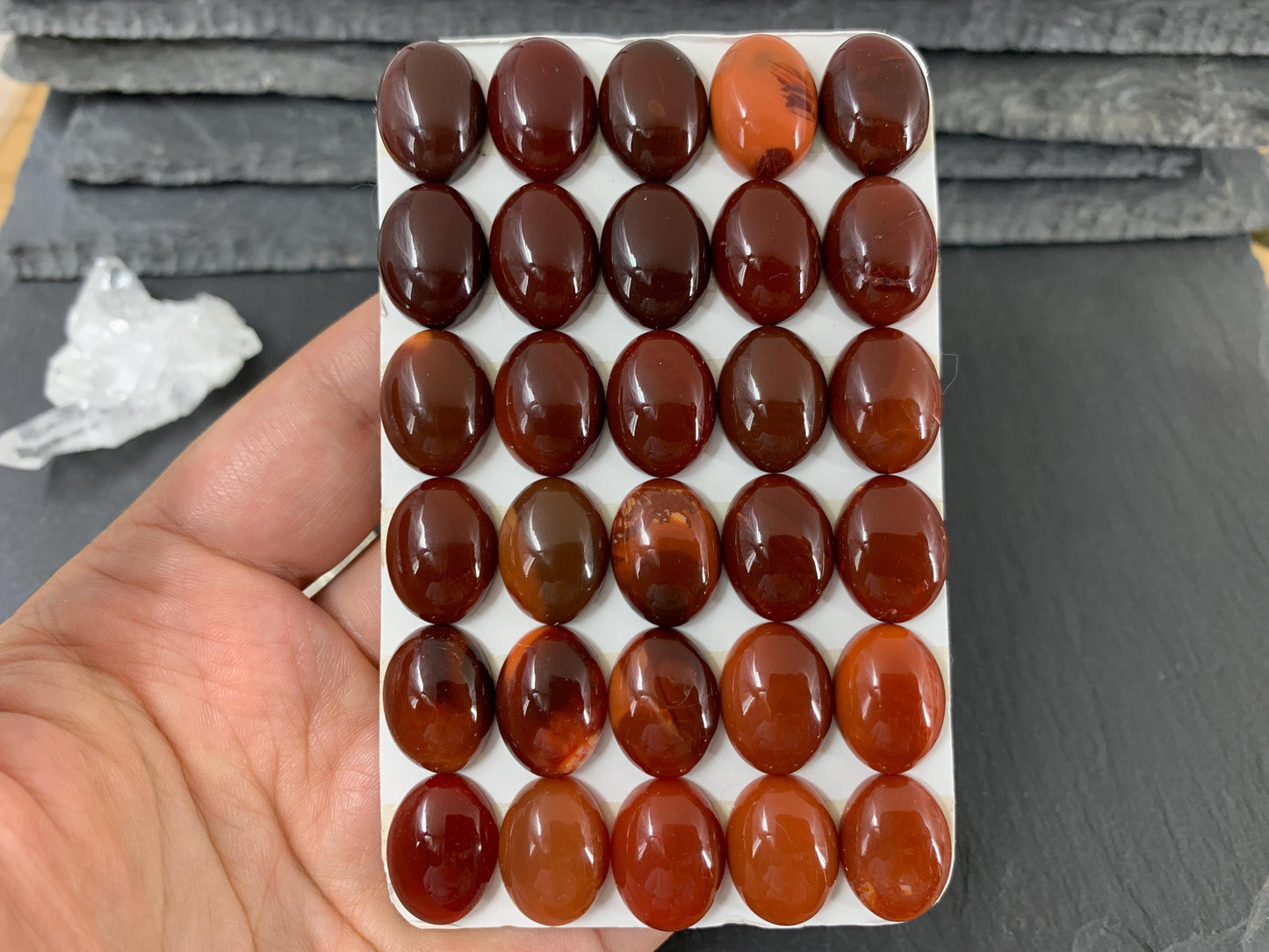 Mexican Opal oval 12x16mm cabochon - Calibrated cabochons