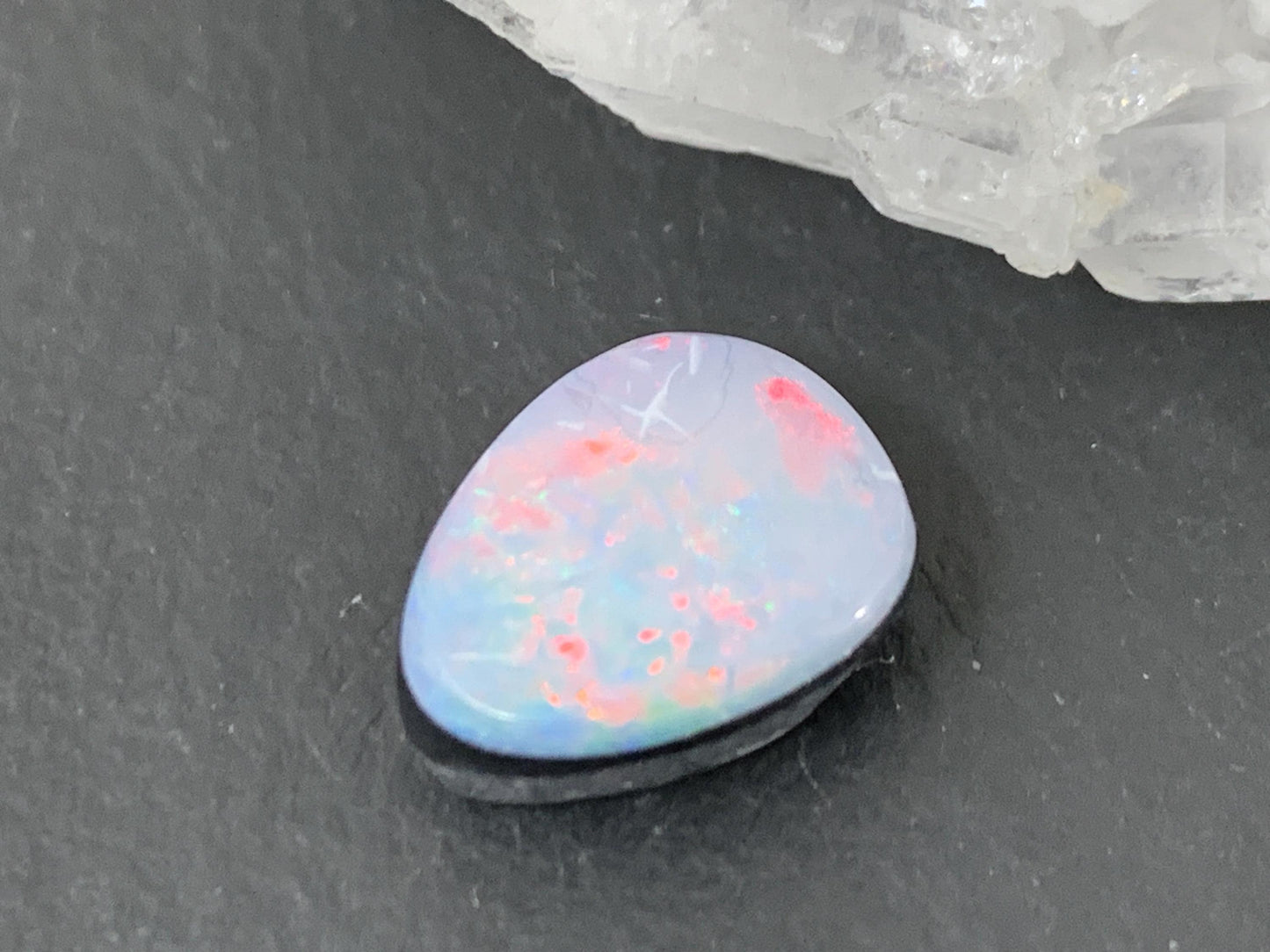 Australian Opal Doublet Cabochon 10x13x5mm Free Form Natural Gemstone