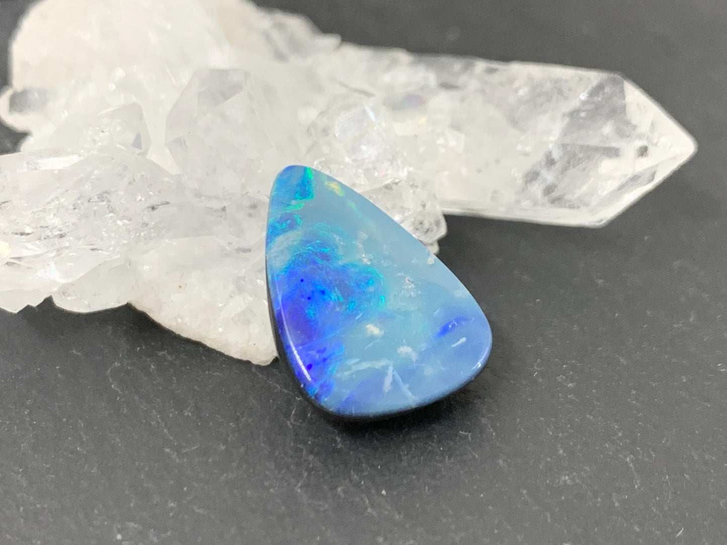 Australian Opal doublet 11x16x4mm cabochon