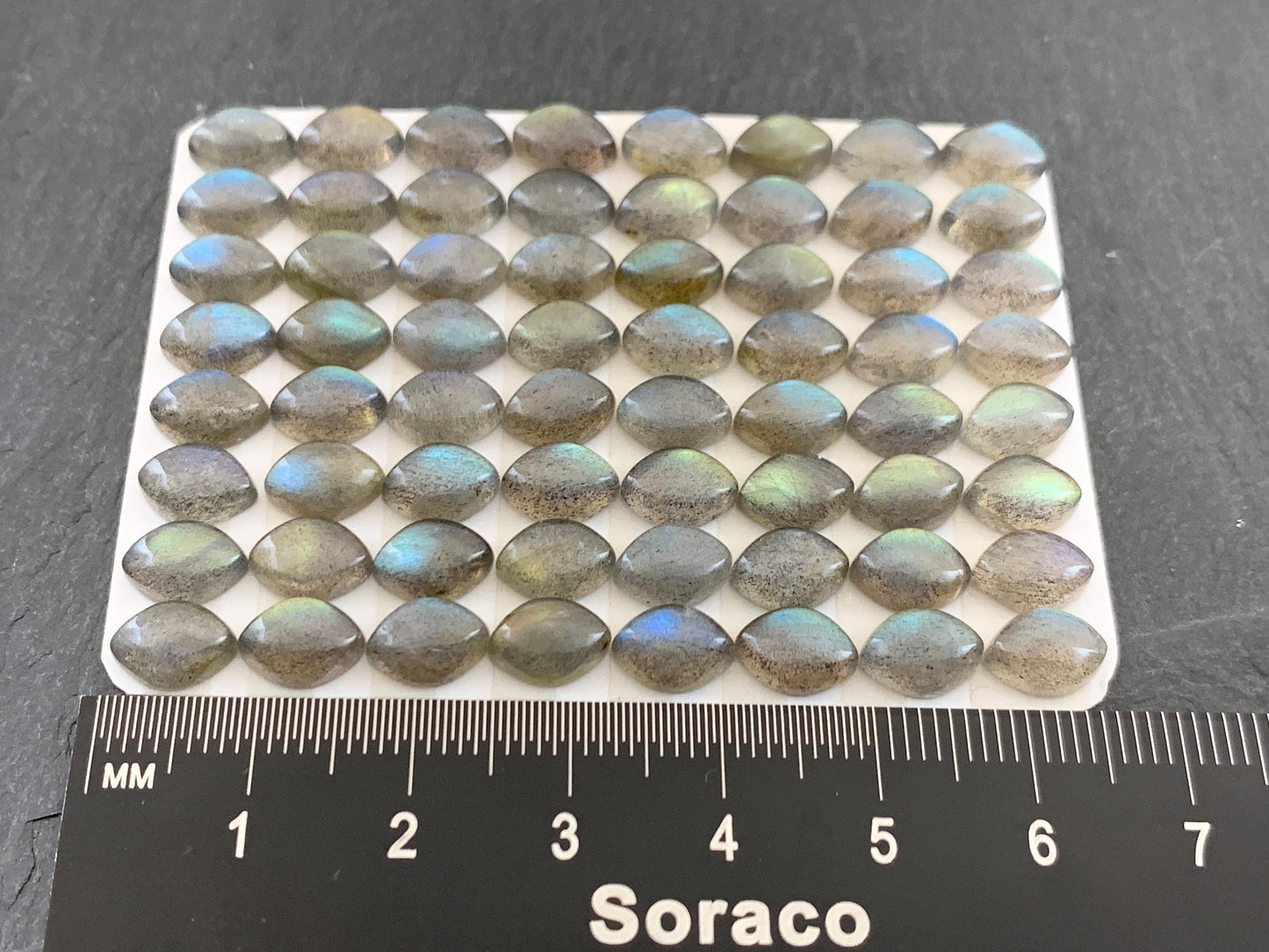Labradorite marquise 6x8mm Cabochon - Calibrated Cabochons