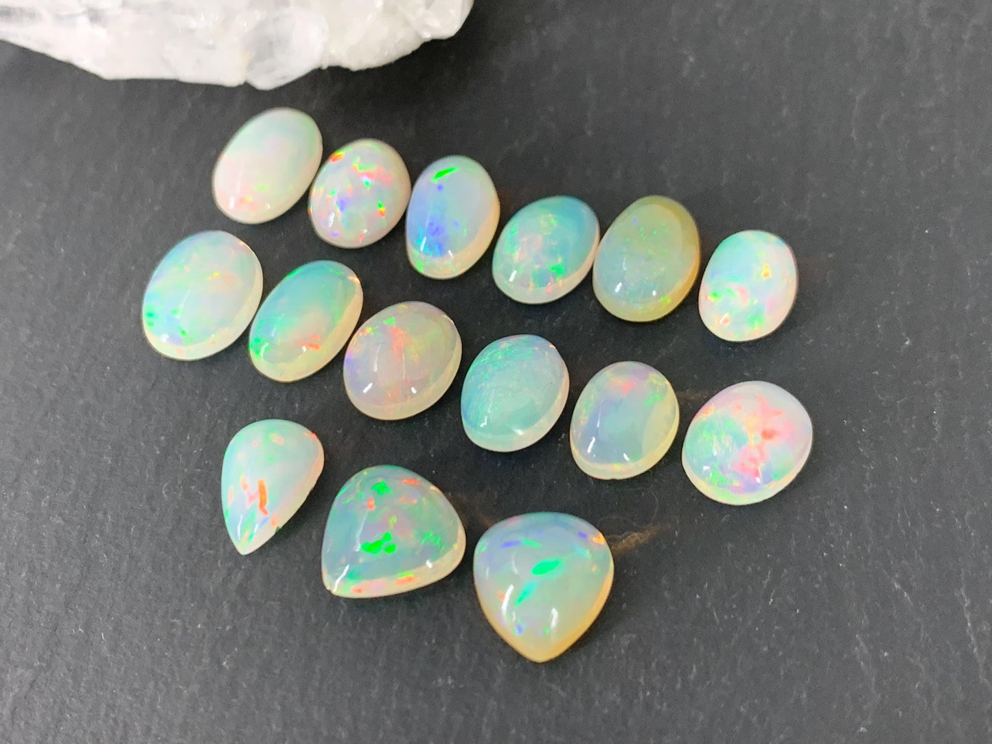 Ethiopian Opal 8-10mm long cabochon