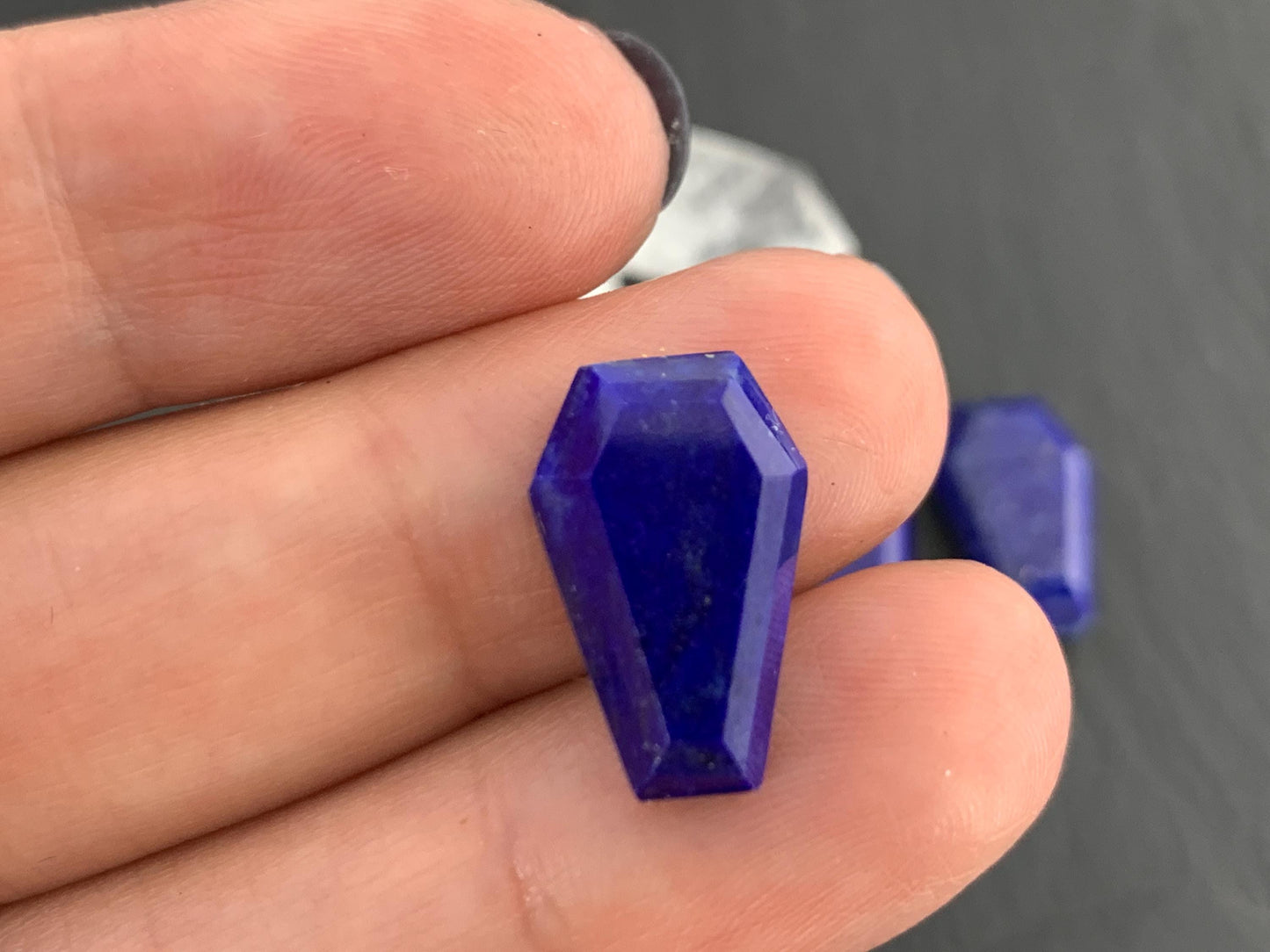 Lapis Lazuli coffin 10x16mm cabochon