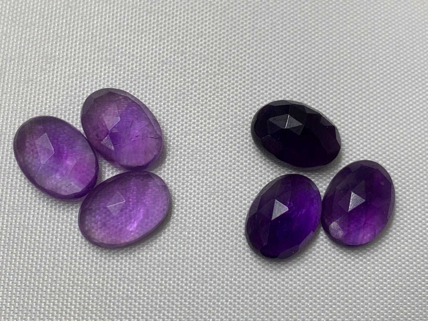 Faceted Amethyst Oval 10x14mm Cabochon