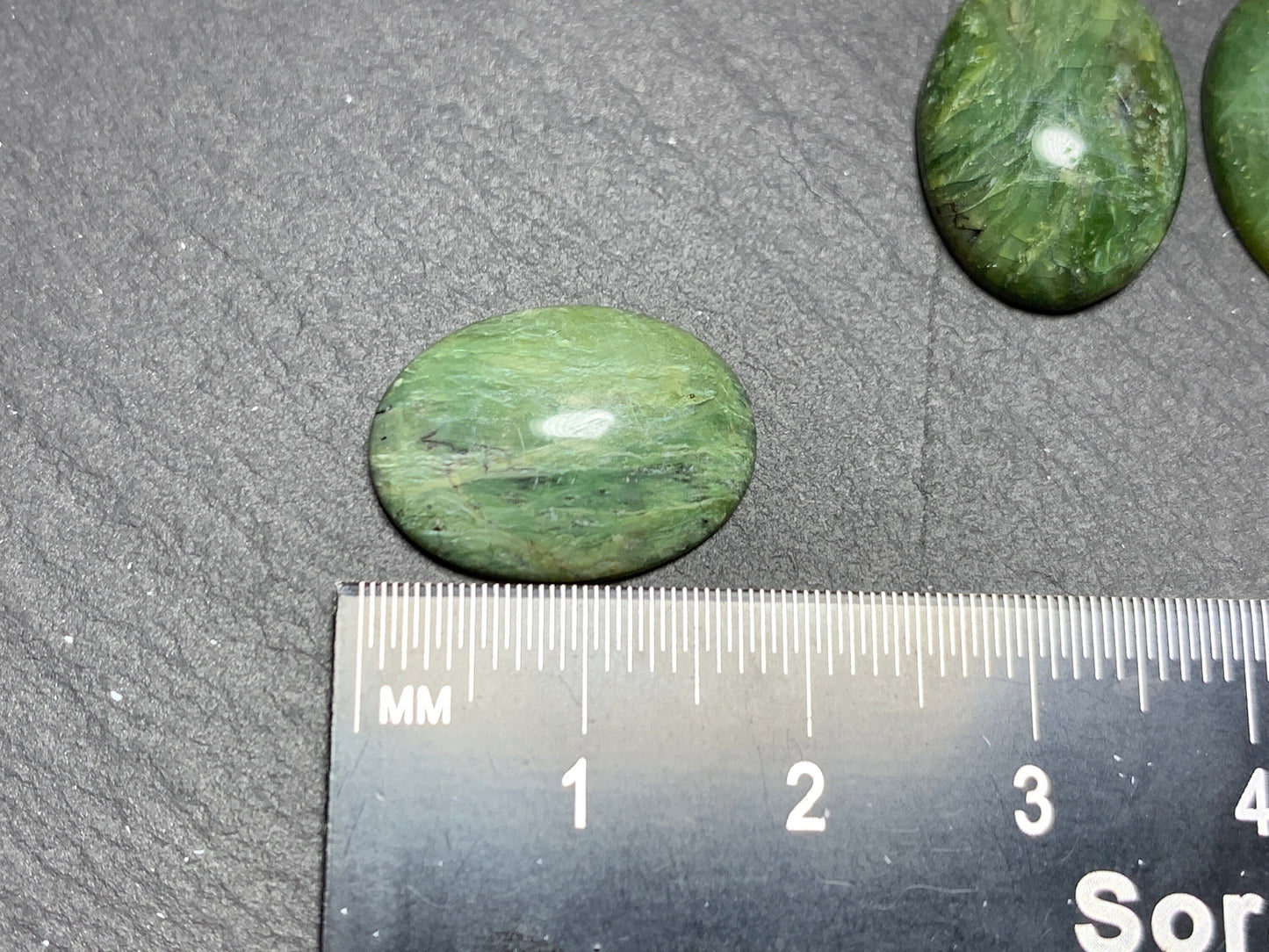 Green Opal oval 13x18mm cabochon- Calibrated cabochons
