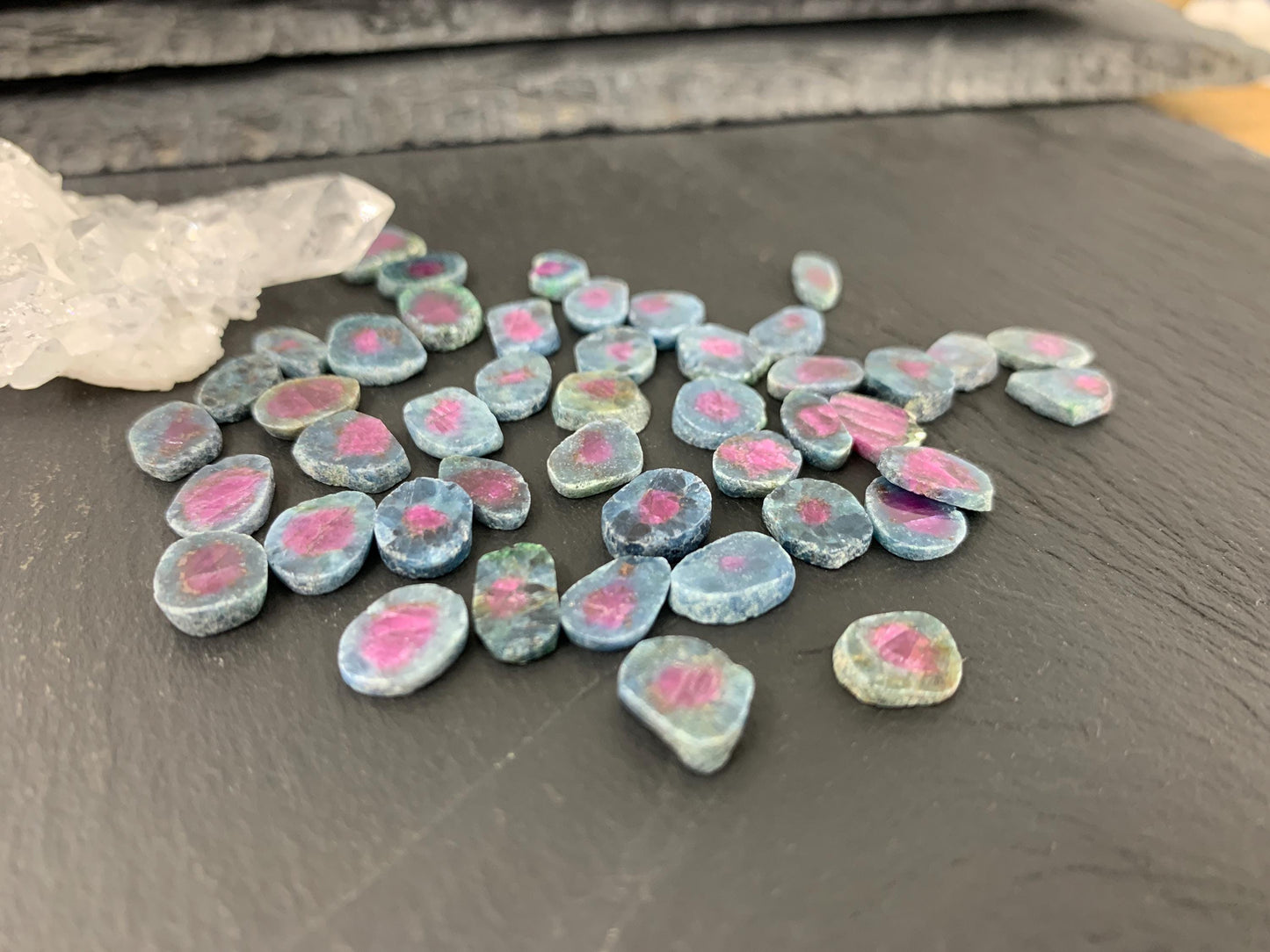 Watermelon Ruby 9mm long slice