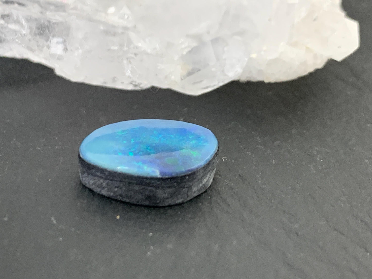 Australian Opal doublet 10x13x4mm cabochon
