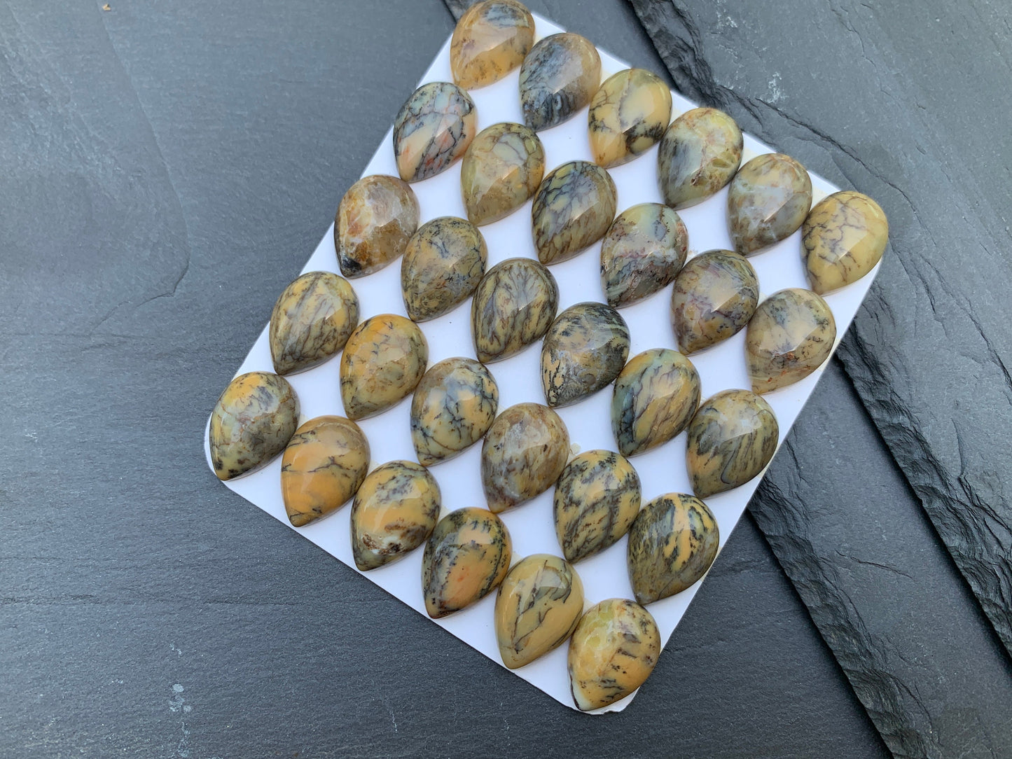 Opalite pear 13x18mm cabochon - Calibrated cabochons