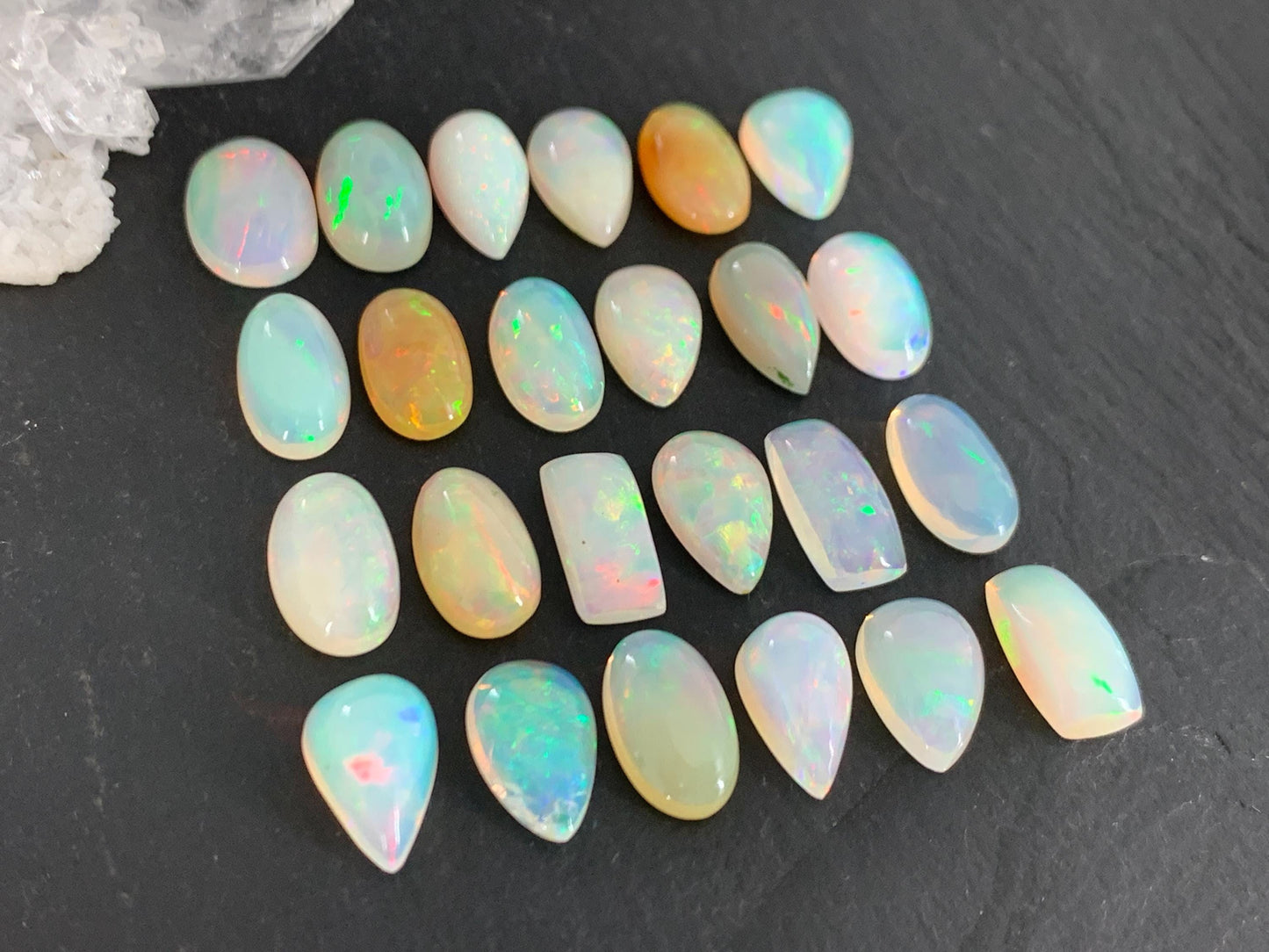 Ethiopian Opal 11-12mm long cabochon