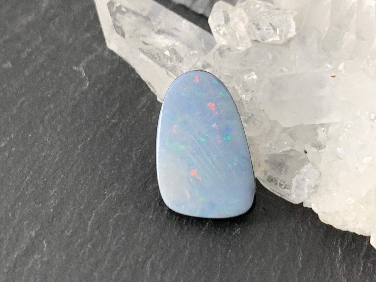 Australian Opal doublet 10x15x3mm cabochon