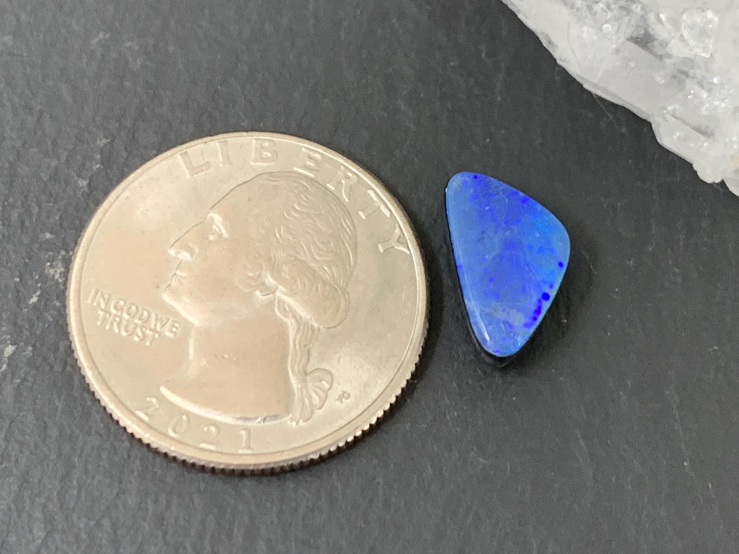Australian Opal Doublet 8x12x4mm Cabochon - Natural Free Form Gemstone