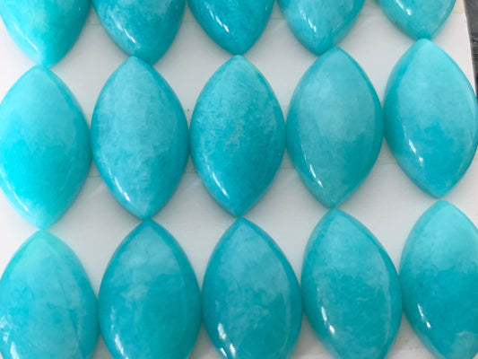 Amazonite marquise 12x20mm cabochon - Calibrated cabochons