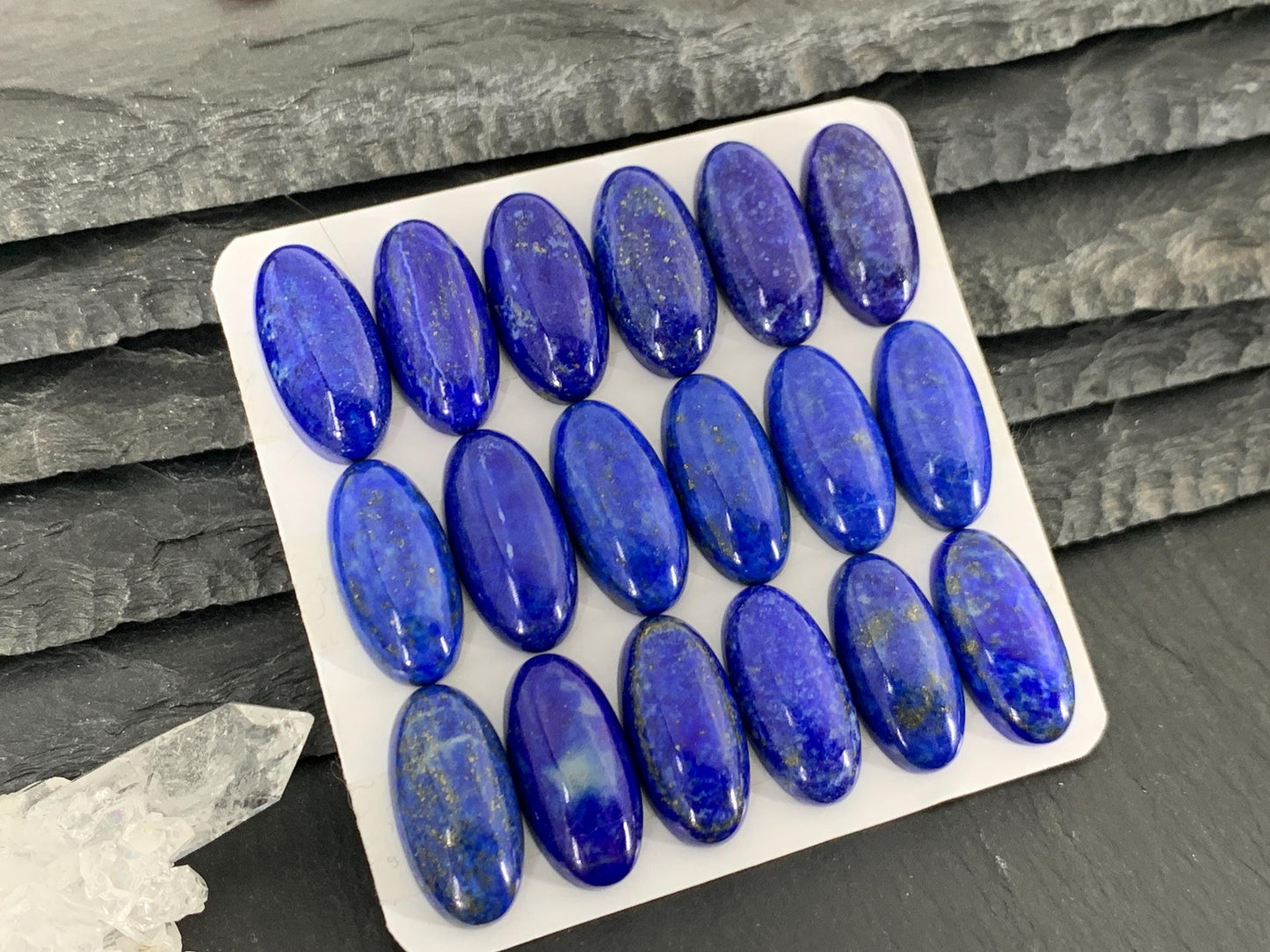 Lapis Lazuli oval 10x20mm cabochon - Calibrated cabochons