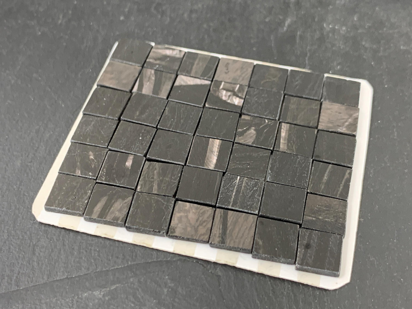 Flat Hypersthene square 10mm cabochon - Calibrated cabochons