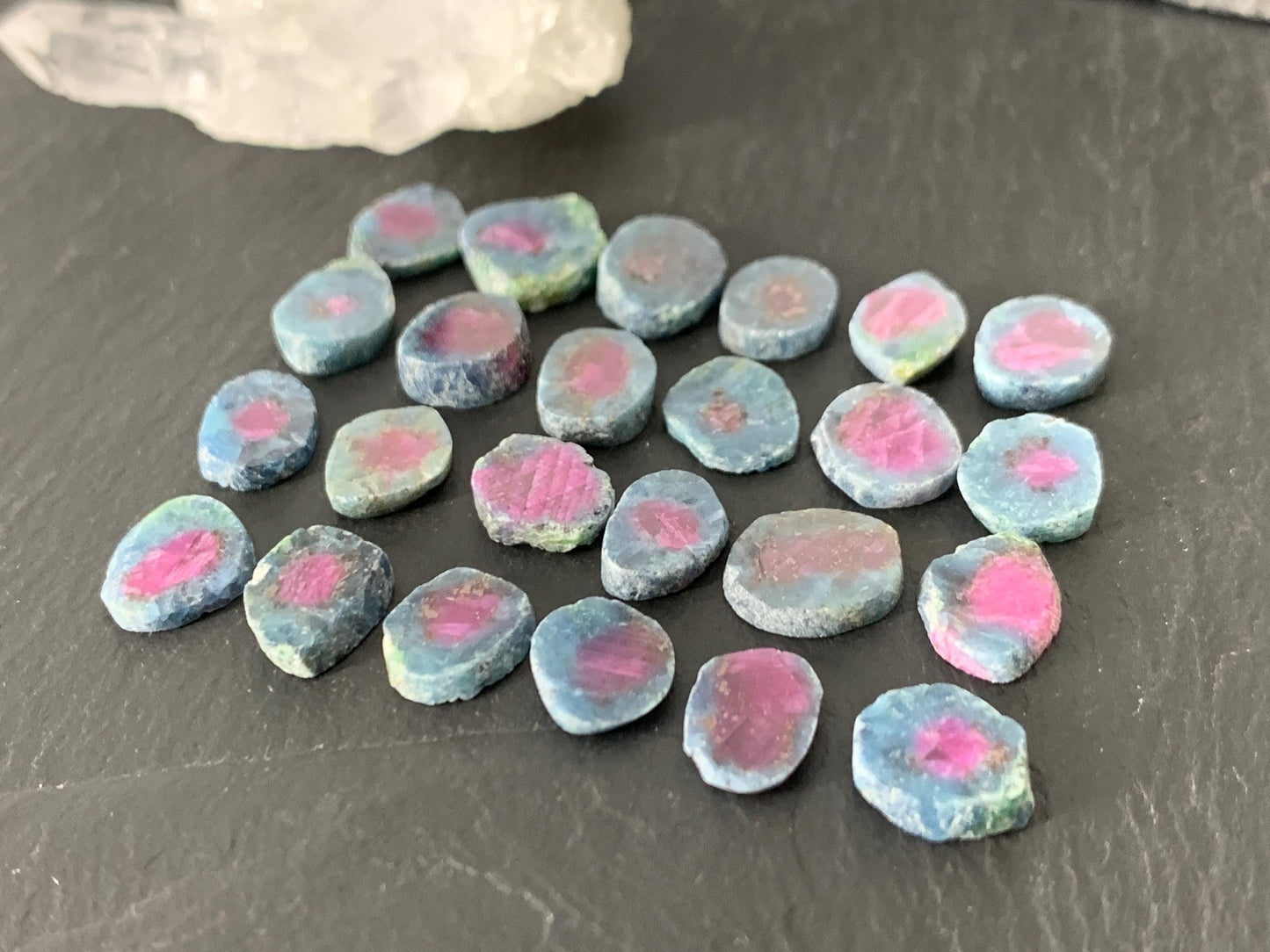 Watermelon Ruby 8-10mm long slice