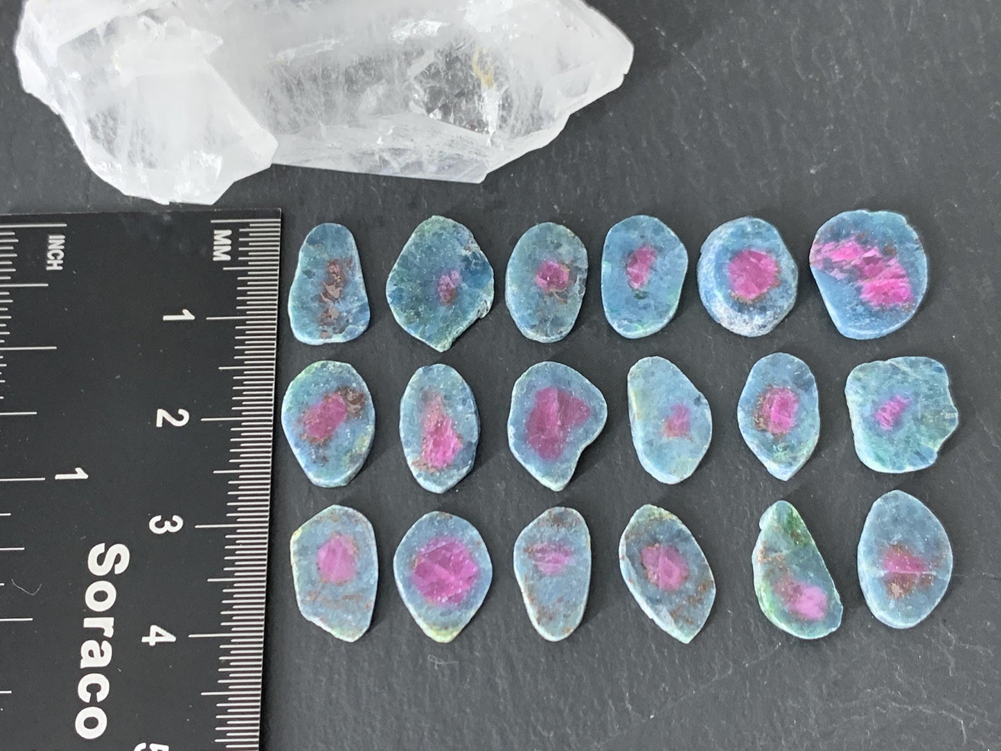 Watermelon Ruby 12mm long slice
