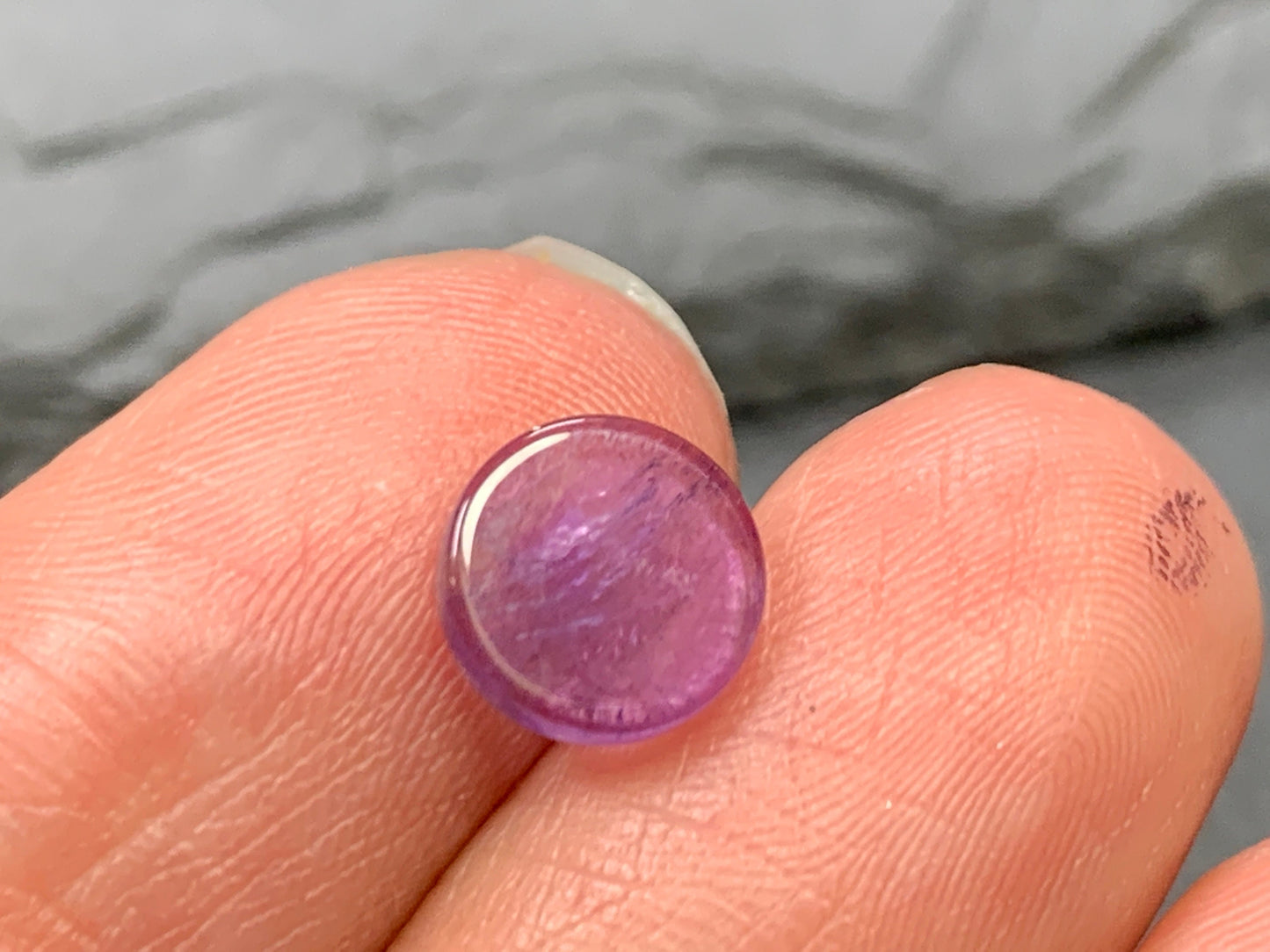 Flat Amethyst round 8mm, 10mm, 12mm cabochon - Calibrated cabochons