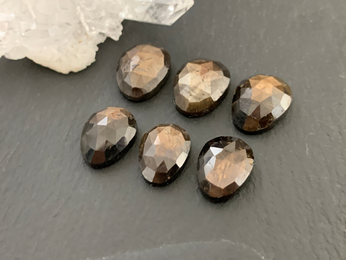 Faceted Star Sapphire 9x12mm, 10x13mm cabochon