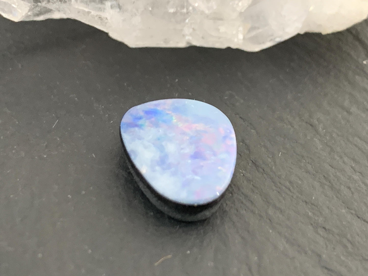 Australian Opal doublet 10x12x3.5mm cabochon