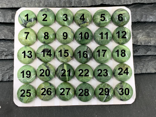 Green Opal Cabochon: 12mm Round Calibrated Gemstone