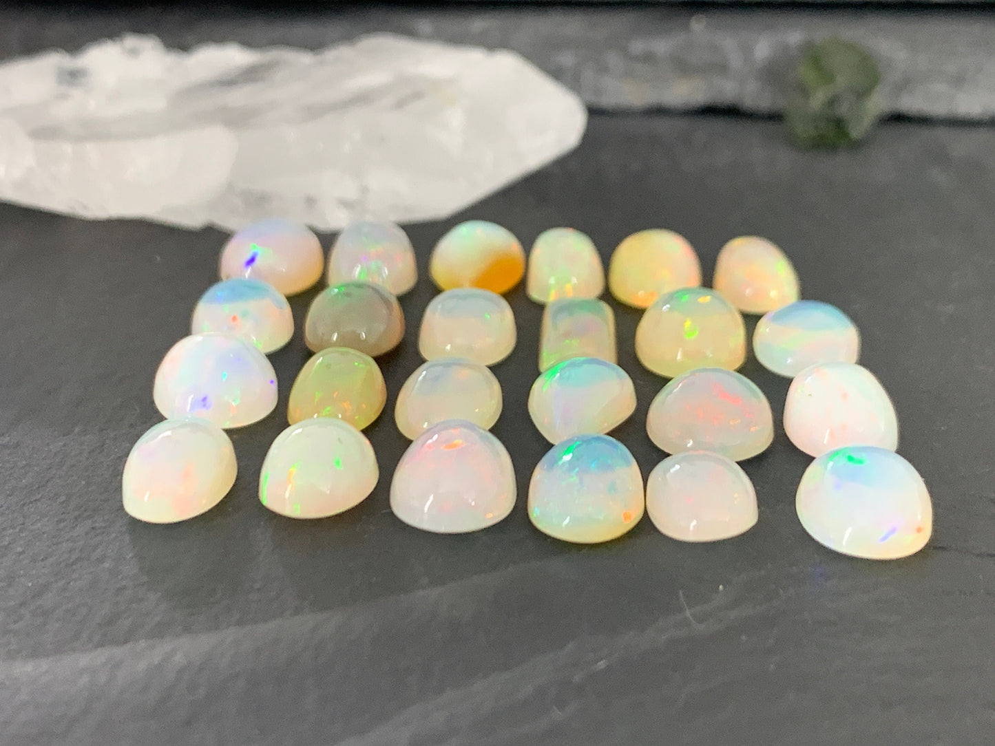 Ethiopian Opal 11mm long cabochon