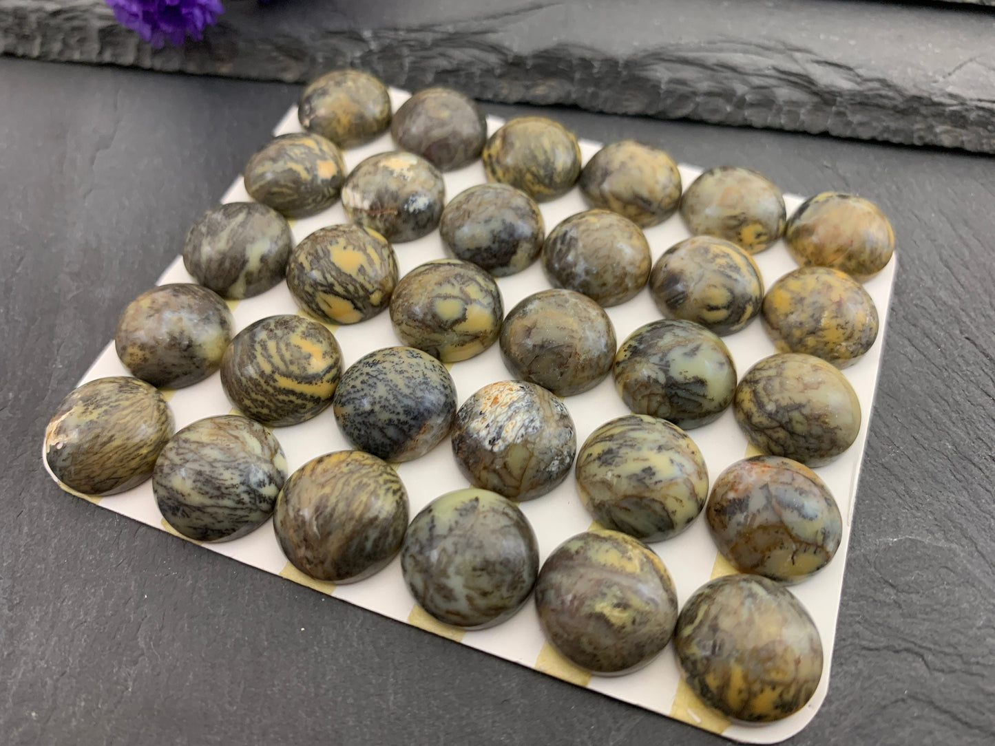 Opalite round 15mm cabochon - Calibrated cabochons