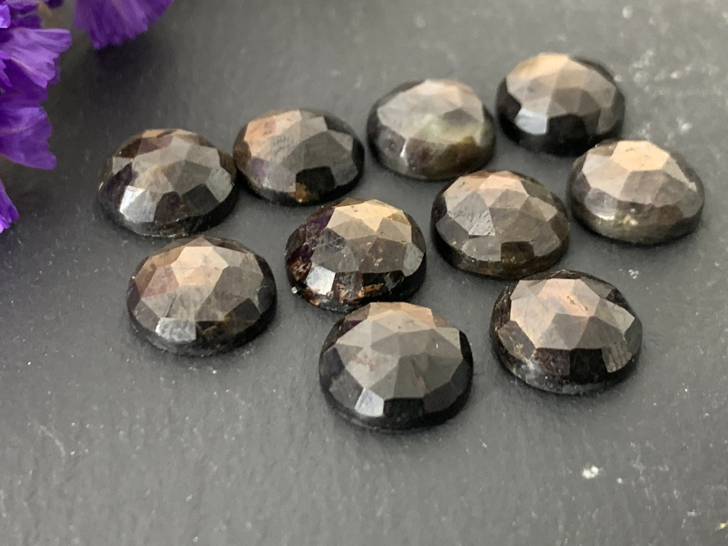 Faceted Wonderful Star Sapphire round 6mm, 8mm, 10mm cabochon
