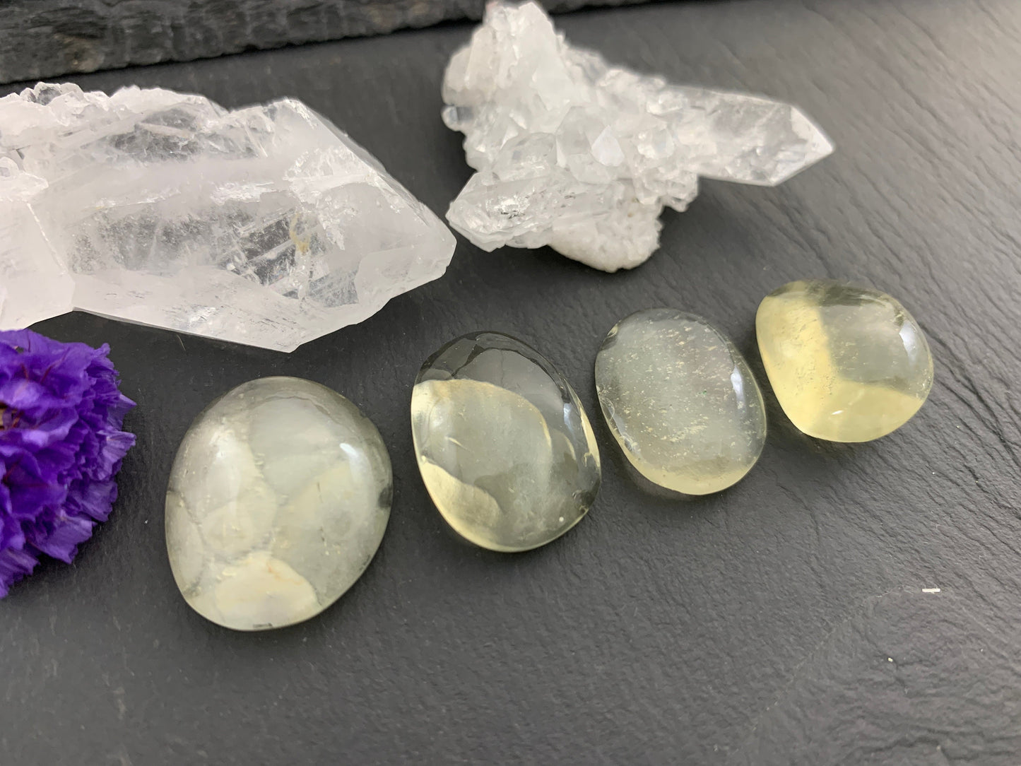 Libyan Desert Glass 19-23mm long cabochon