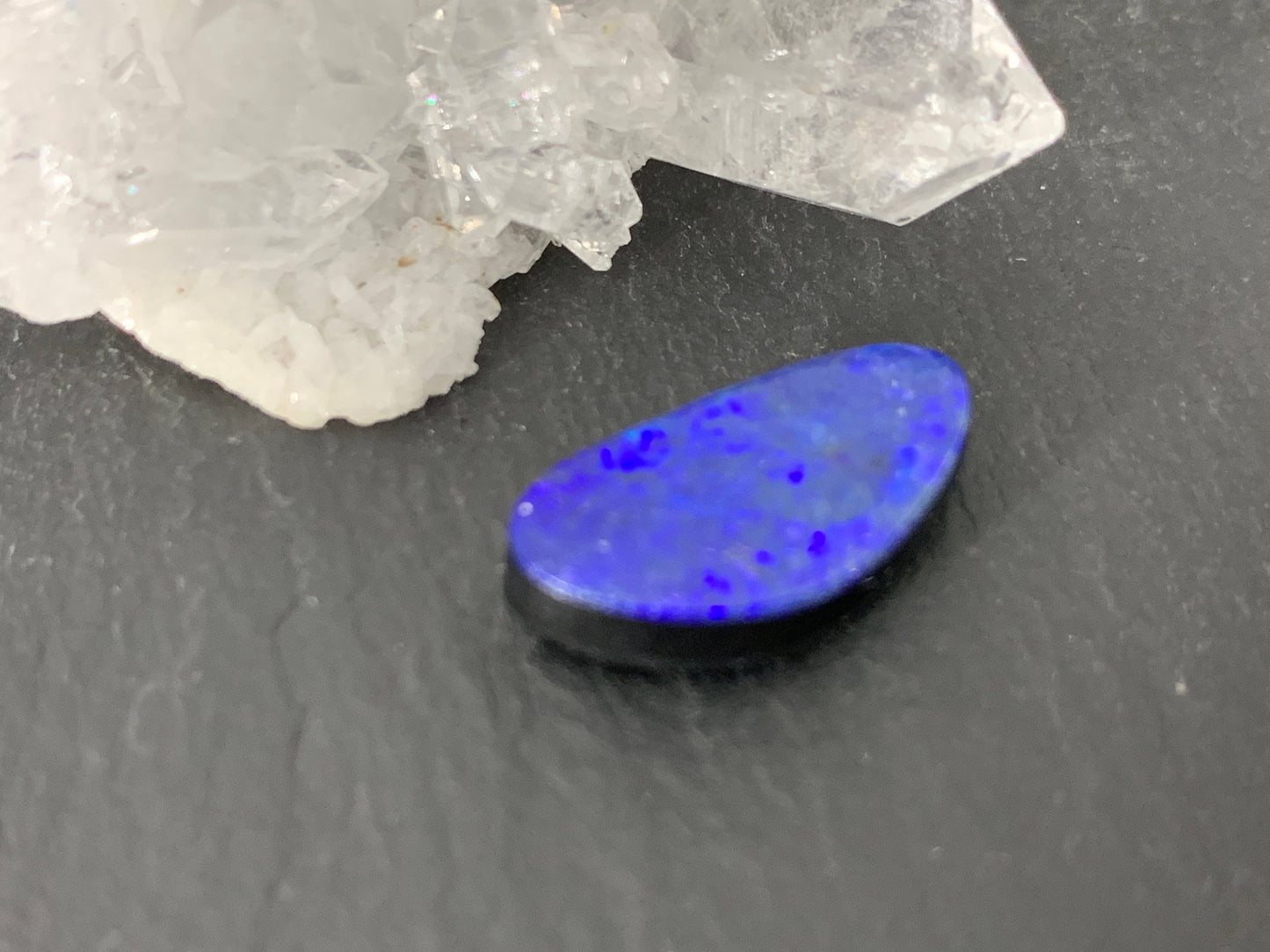 Australian Opal doublet 9x17x4.5mm cabochon