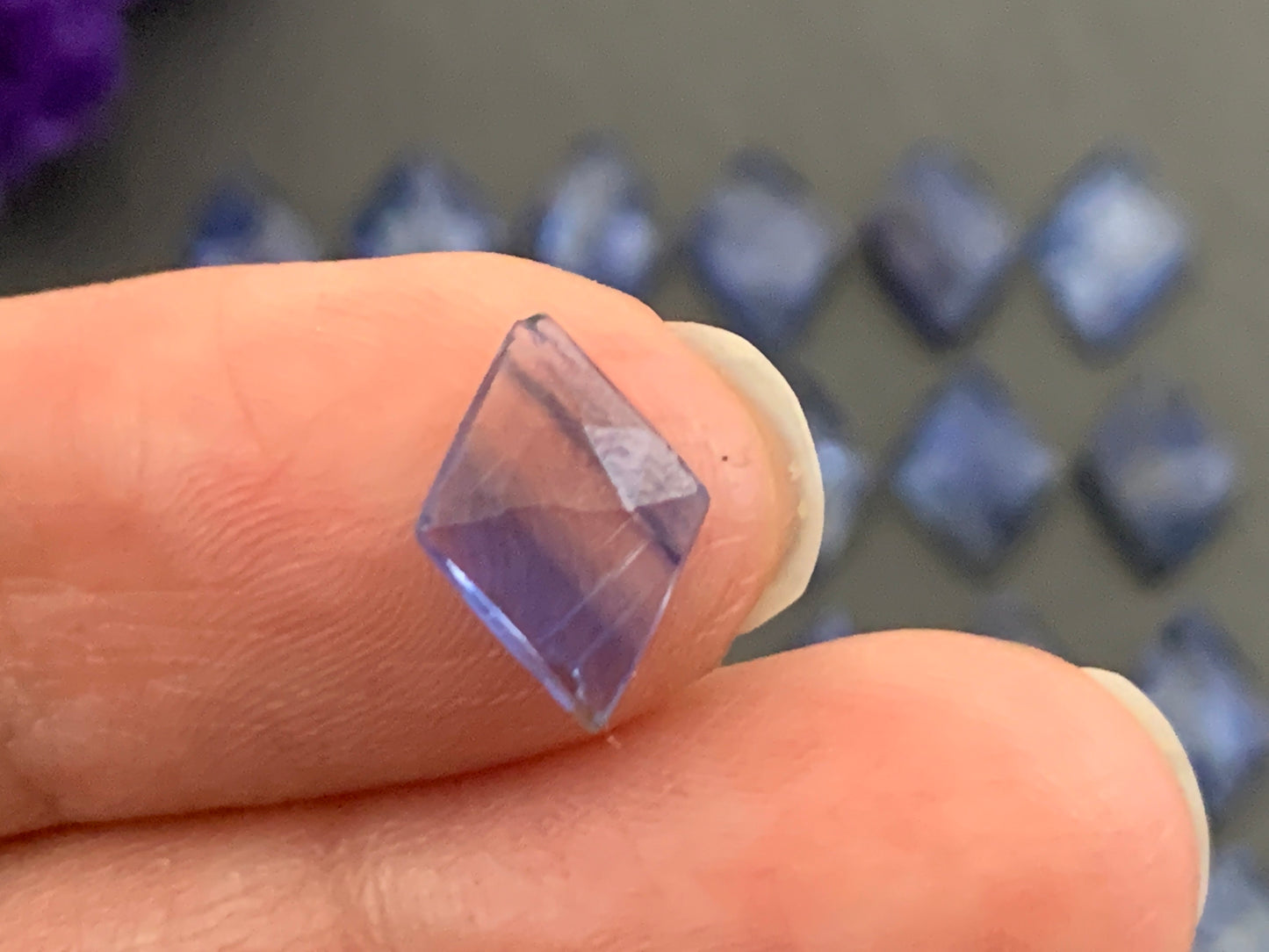 Faceted Kyanite 8x12mm Cabochon- select your cabochon