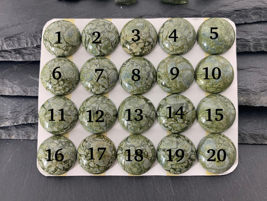 Ryolite round 20mm cabochon