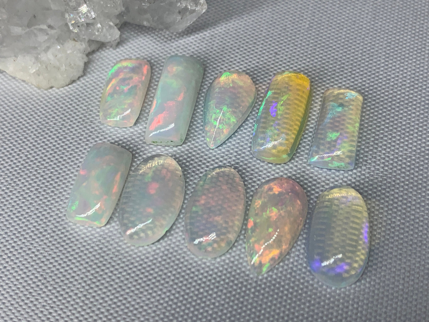 Ethiopian Opal 12-14mm long cabochon