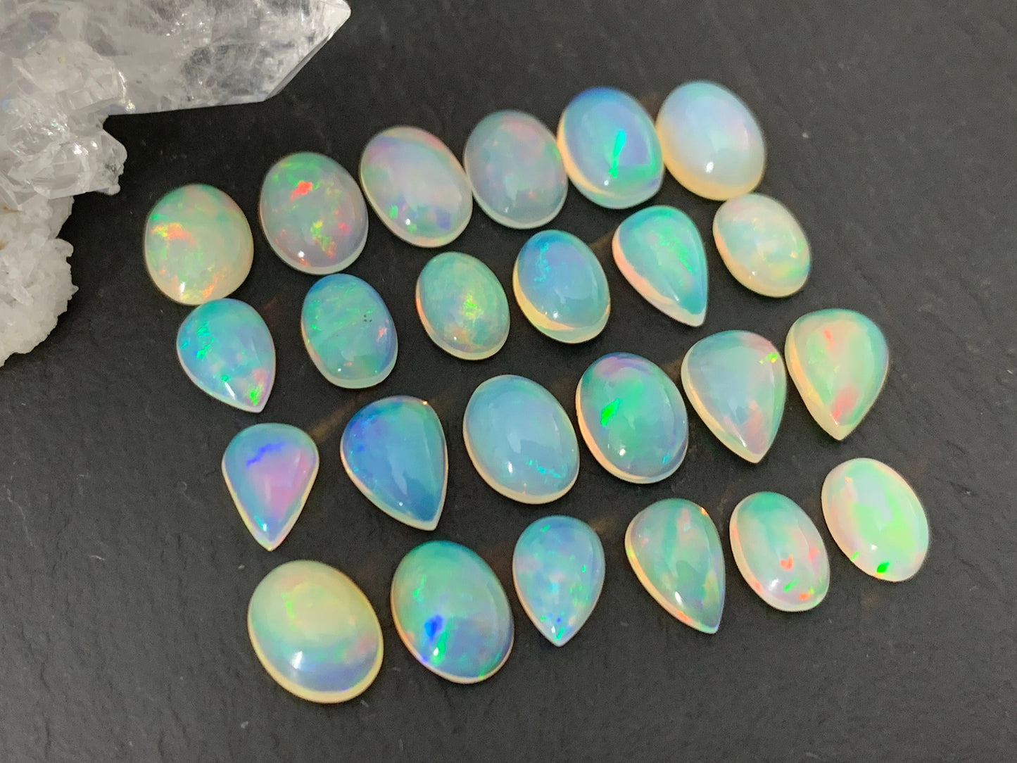Ethiopian Opal 7-8mm long cabochon-