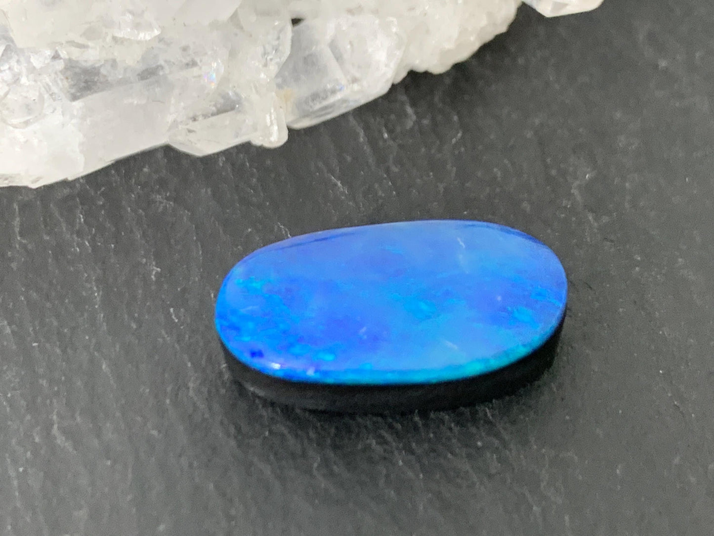 Australian Opal doublet 8x16x5mm cabochon