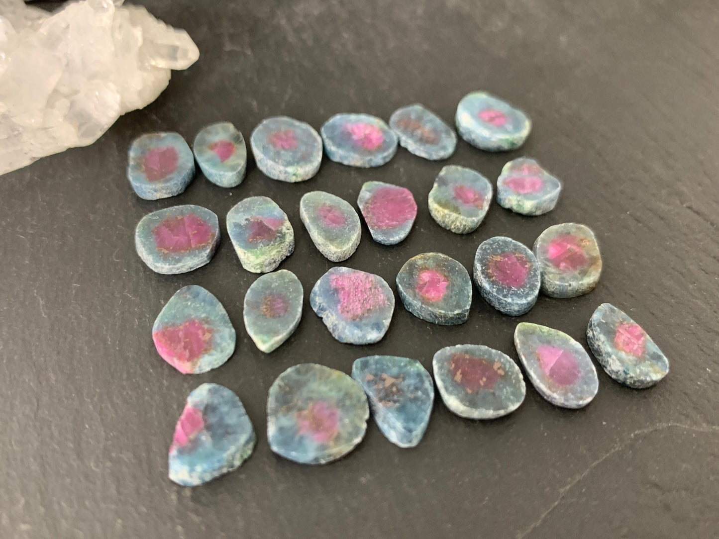 Watermelon Ruby 11mm long slice