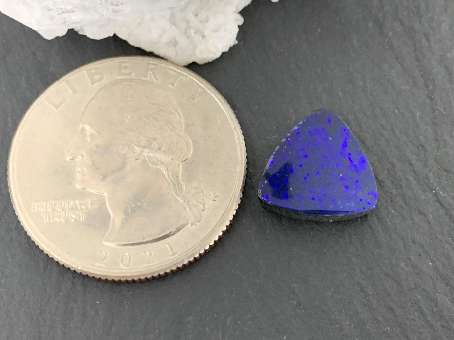 Australian Opal doublet 11x12x3.5mm cabochon